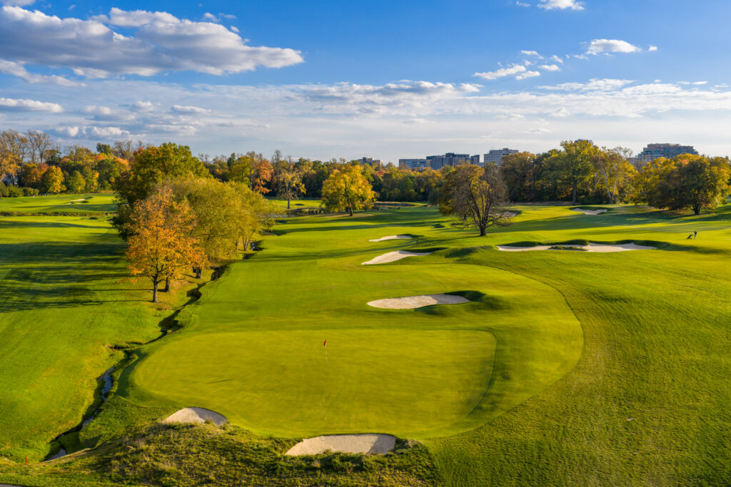 Chevy Chase Club aerial after Andrew Green's renovation