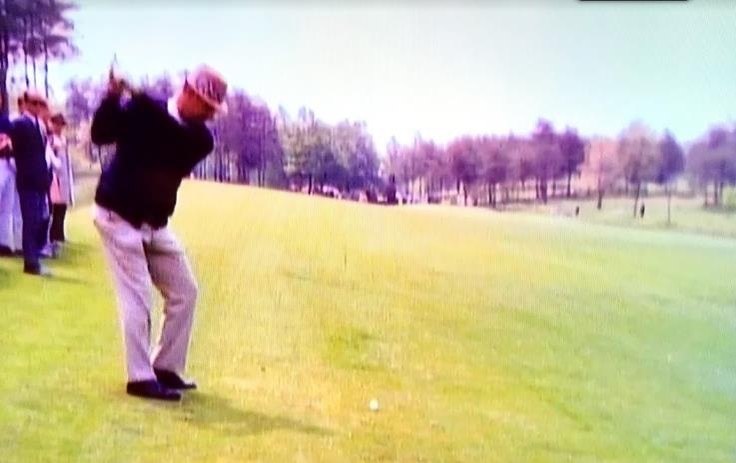 the 11th fairway in the 60s with slope